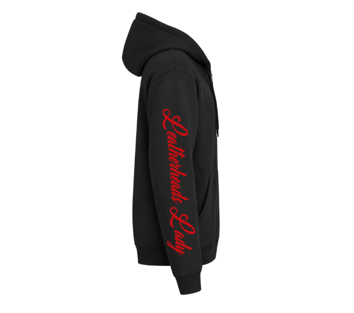 OG Leatherheads Ladys Patch Zip Hoodie