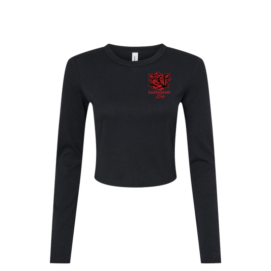 Leatherheads Ladys Long Sleeve Baby Tee