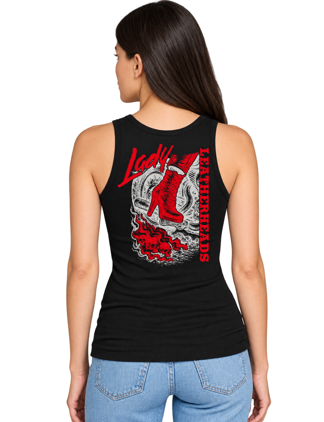 Leatherheads Lady Racer Tank Hip Length - Multiple Designs