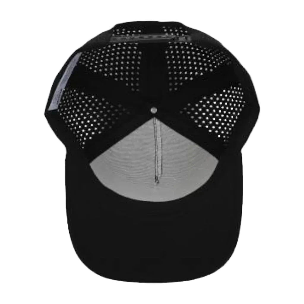 Black Signature Hat (5 panel) w/ Red and Black Rope - Multiple Designs