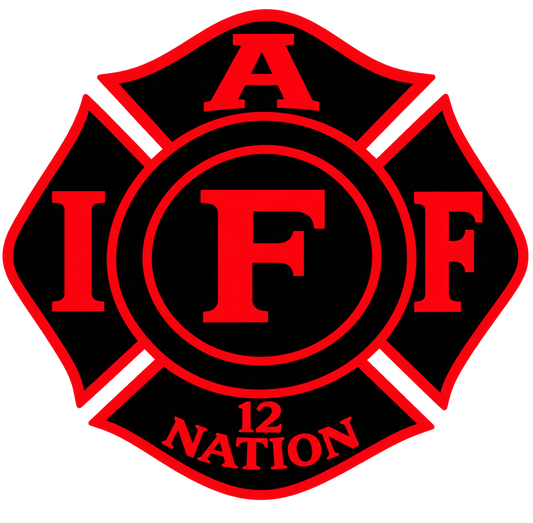 IAFF 12 Nation Reflective Decal