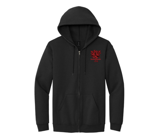 OG Leatherheads Ladys Patch Zip Hoodie