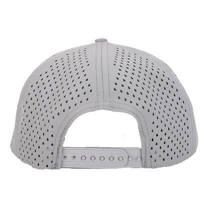 Grey Signature Hat (5 panel) w/ Black Rope - Multiple Designs