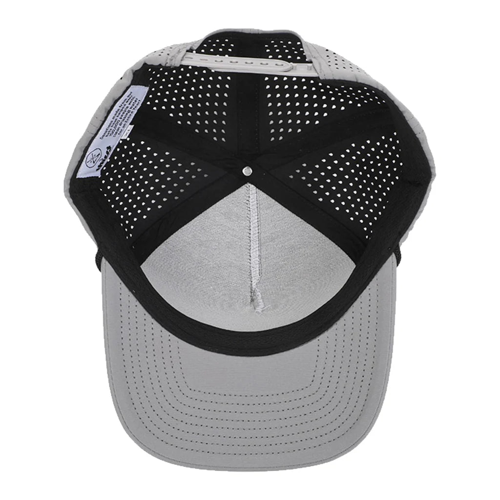 Grey Signature Hat (5 panel) w/ Black Rope - Multiple Designs