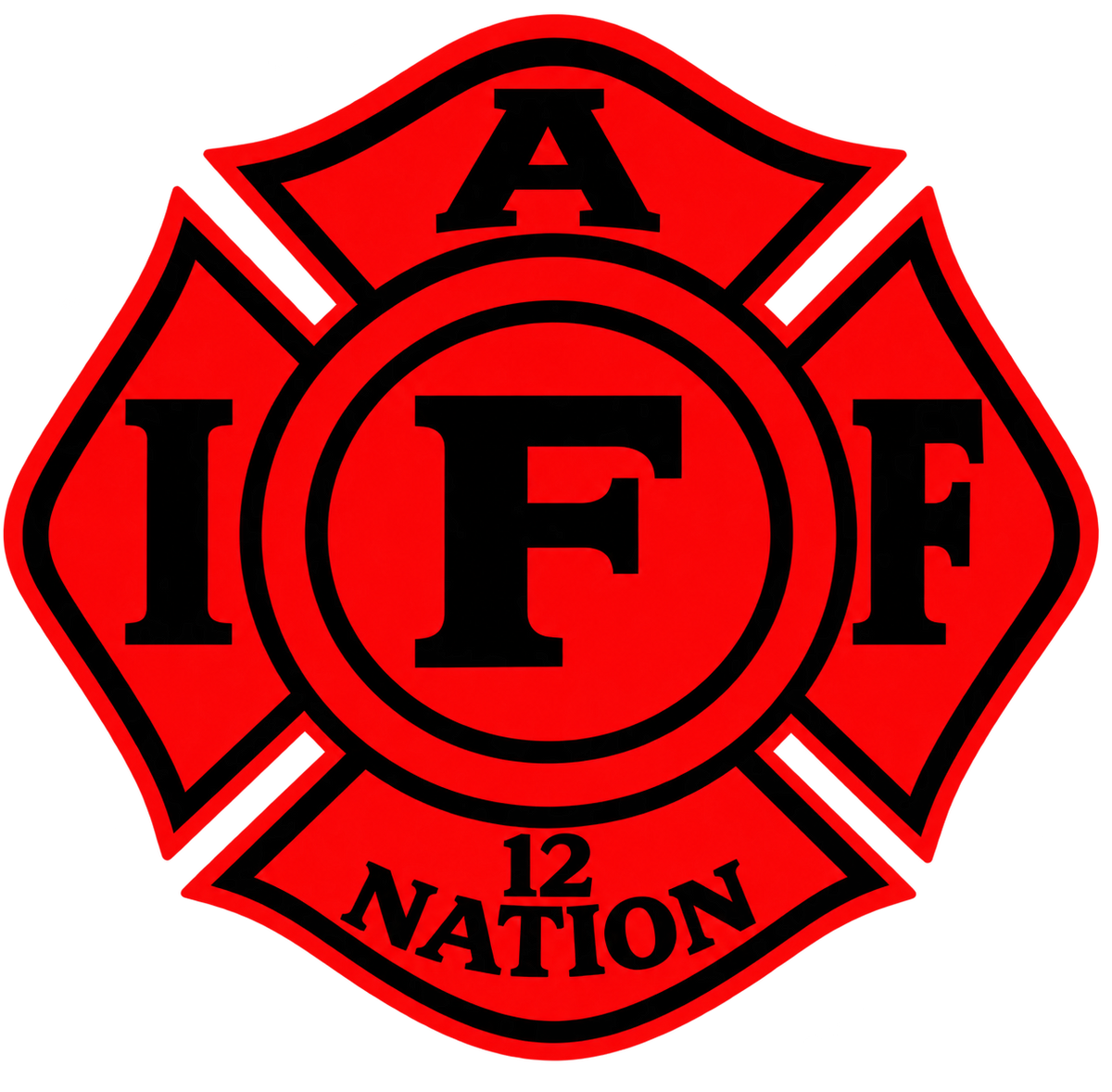 IAFF 12 Nation Reflective Decal