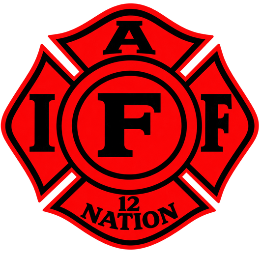 IAFF 12 Nation Reflective Decal