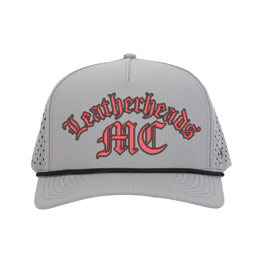 Grey Signature Hat (5 panel) w/ Black Rope - Multiple Designs