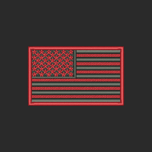 Red and Black Flag Patch