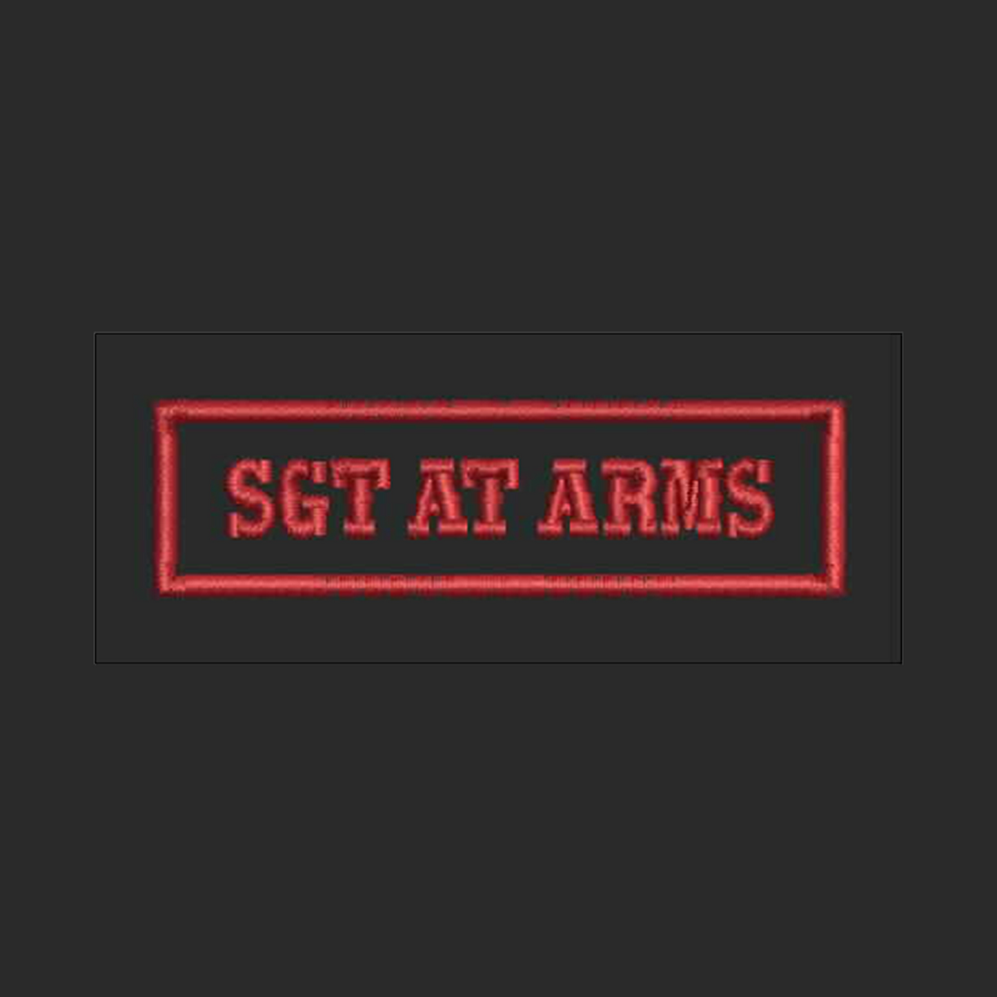 Sgt at Arms Rank Patch