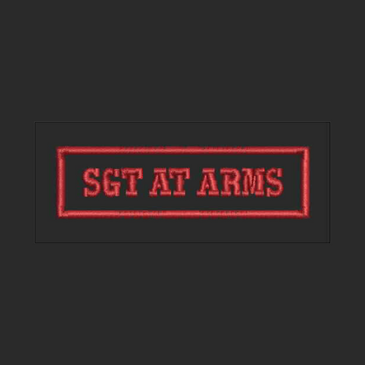 Sgt at Arms Rank Patch