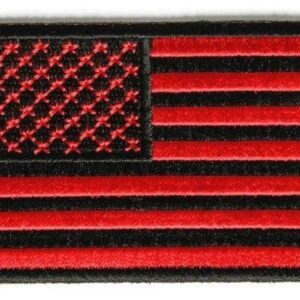 Black and Red Flag Patch