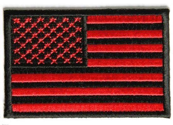 Black and Red Flag Patch